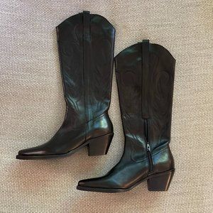 NWOB Matisse Agency Cowboy Western Boots in Black - Size 7.5